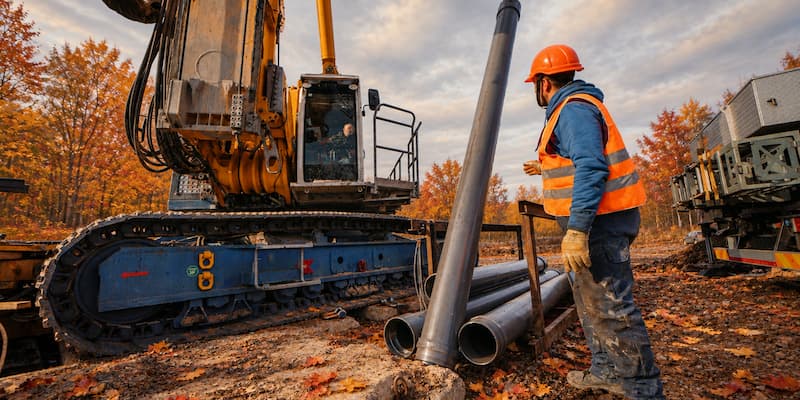 Construction Work in Autumn