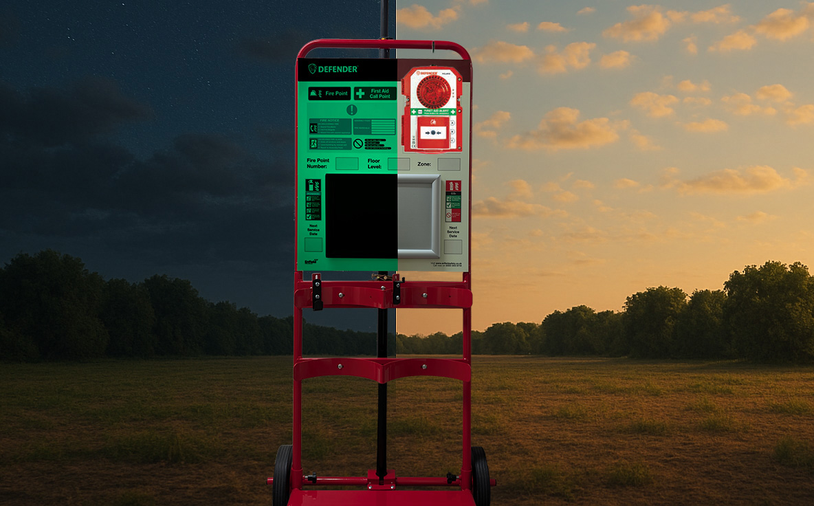 Glow in the dark fire trolley