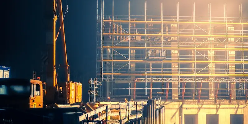 Site wth temp lighting