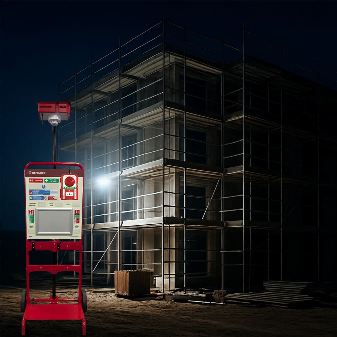 FireFly trolley at night on site