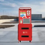 Lithium fire trolley on roof top