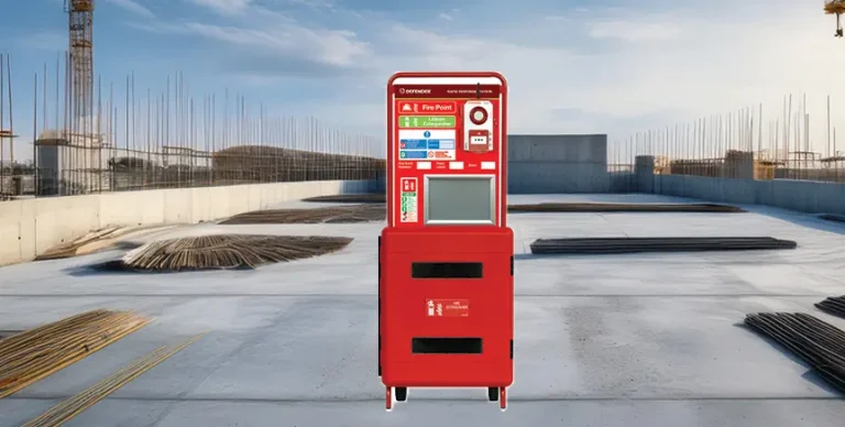 Lithium fire trolley on roof top