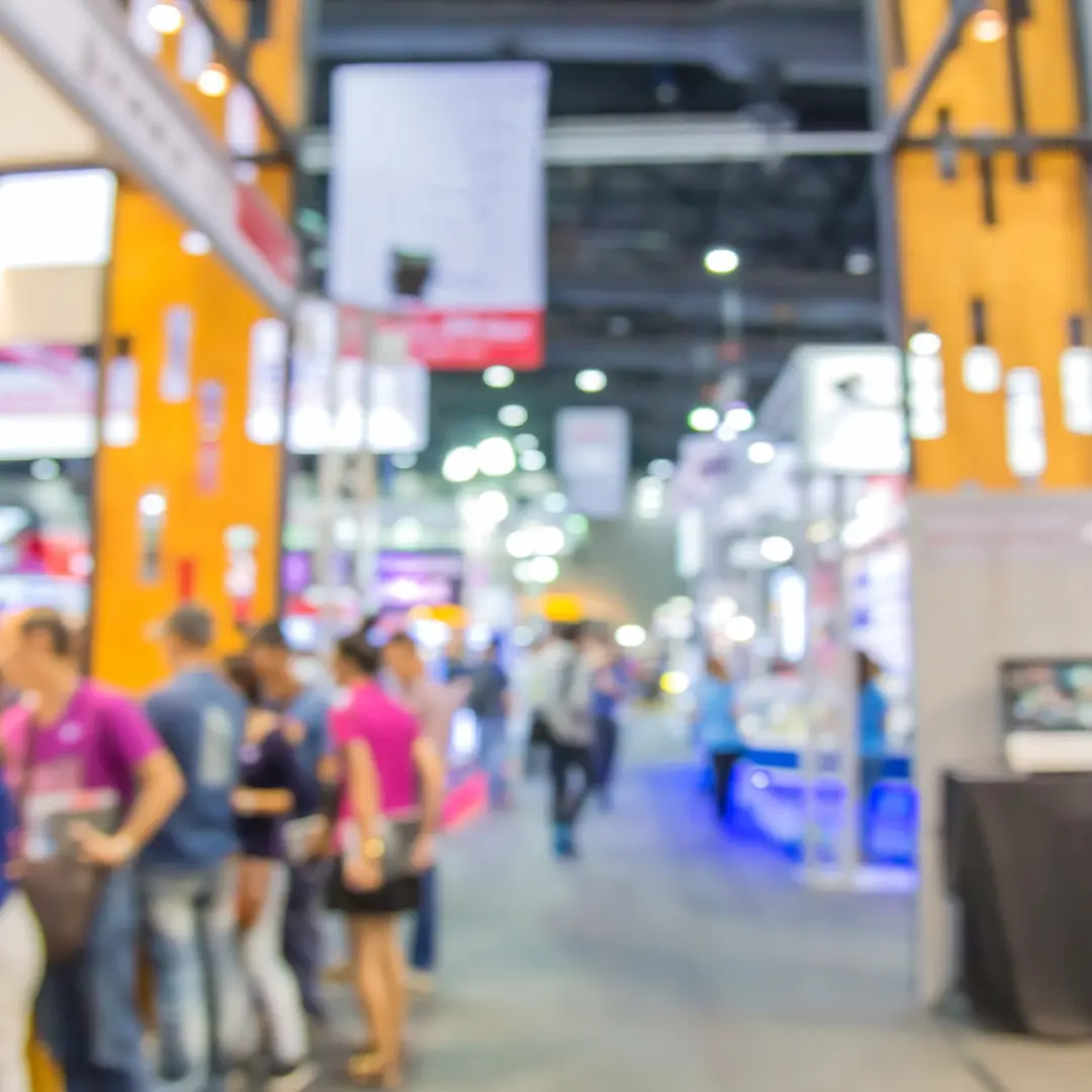 People at an exhibition