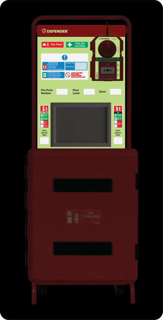 Glow-in-the-dark-trolley at night