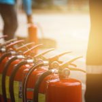 Group of Fire extinguishers