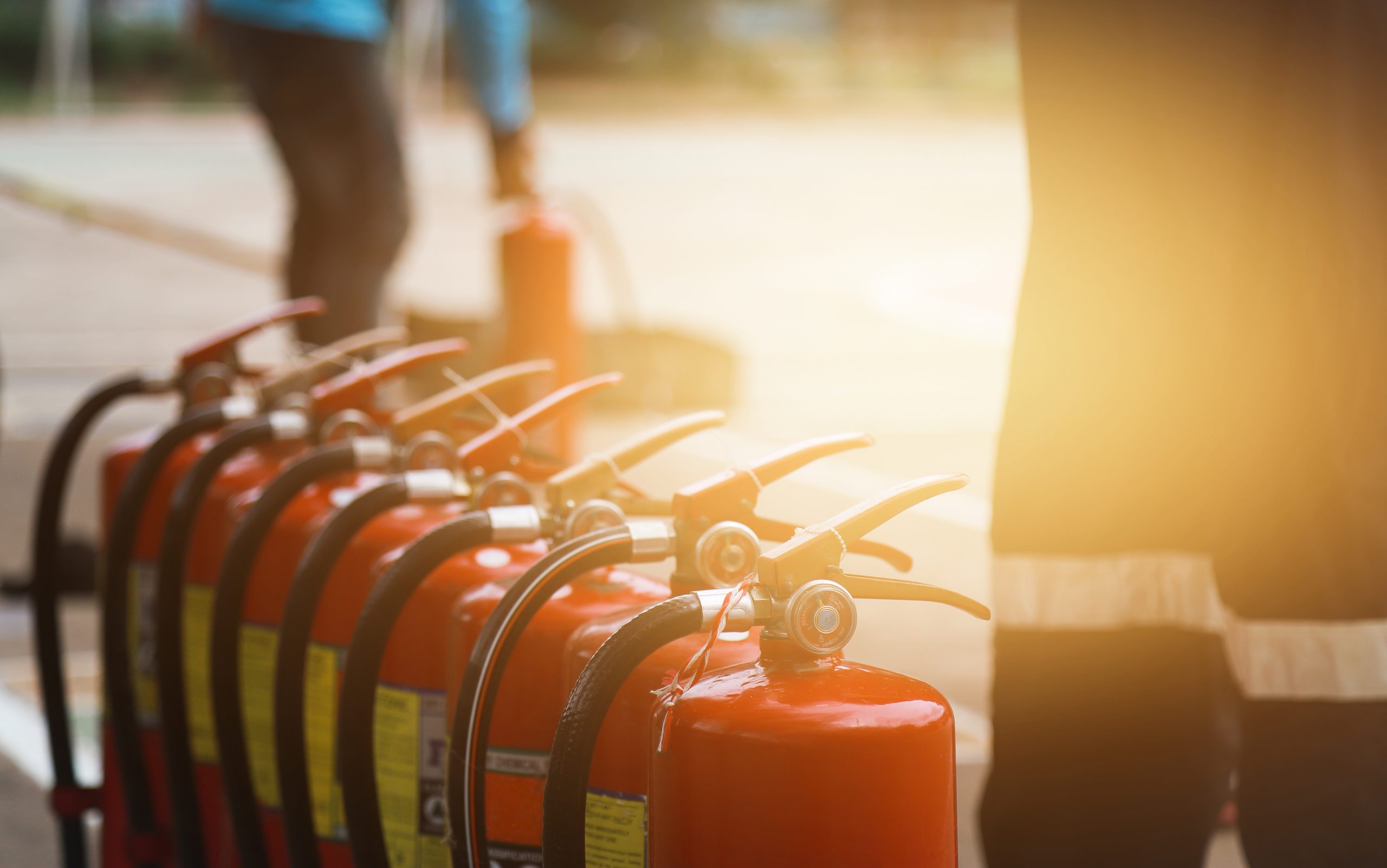 Group of Fire extinguishers